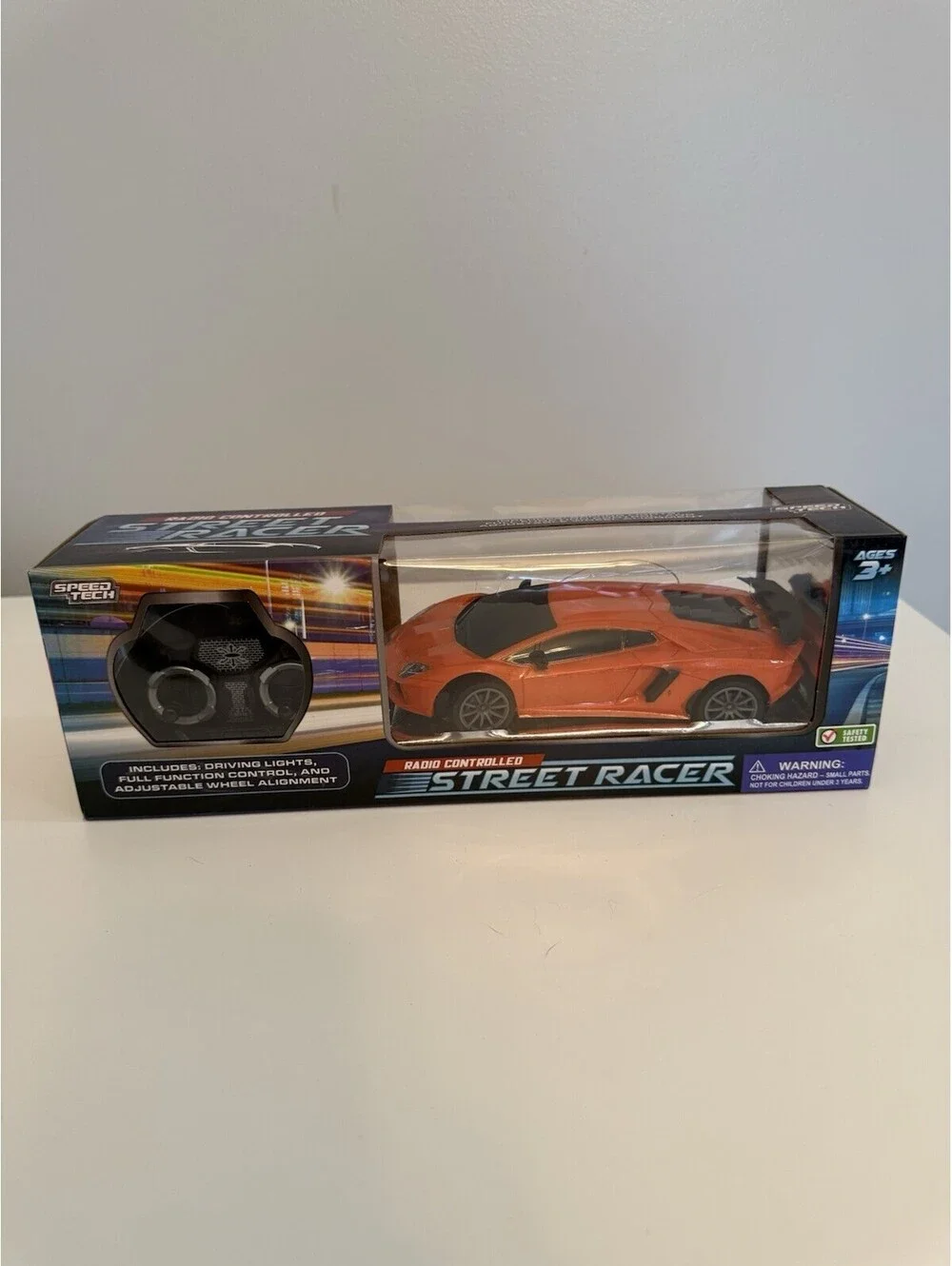 Speed Tech STREET RACER Orange Lamborghini Radio Controlled - New - Ages 3 +